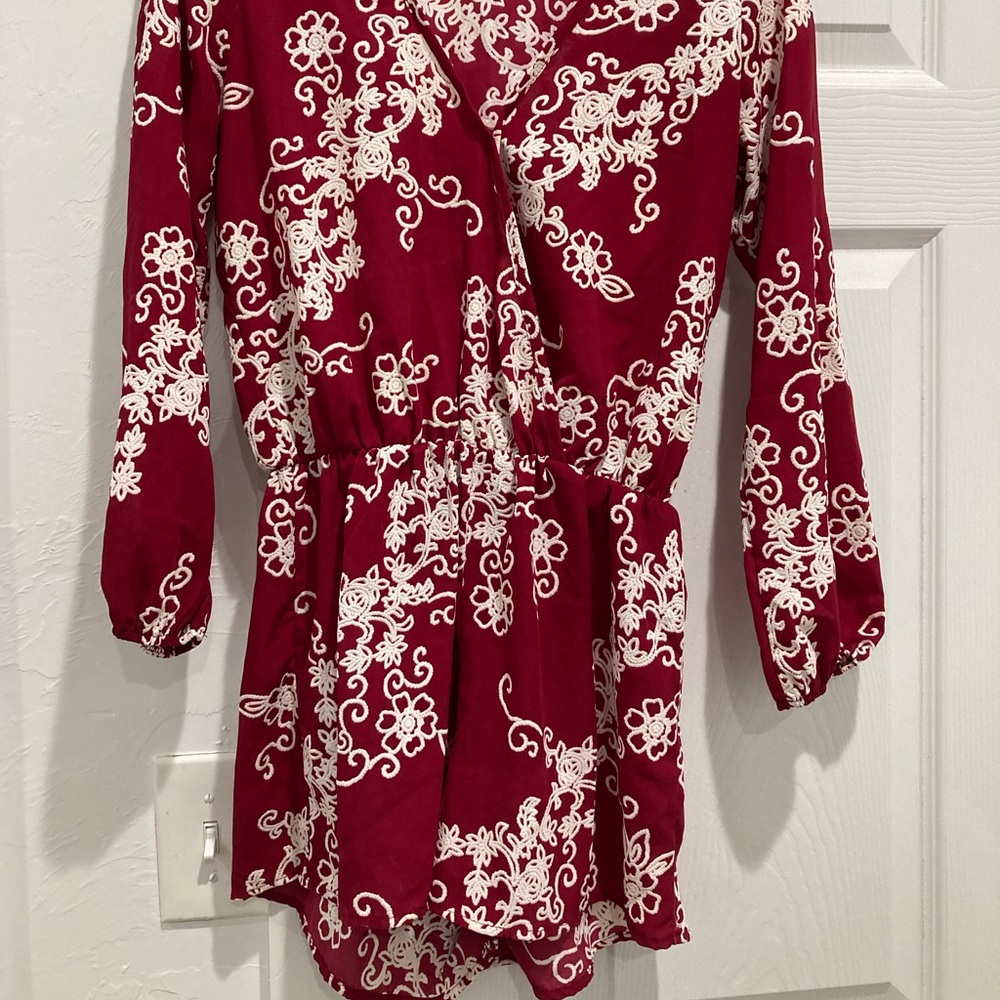 Embroidered Romper